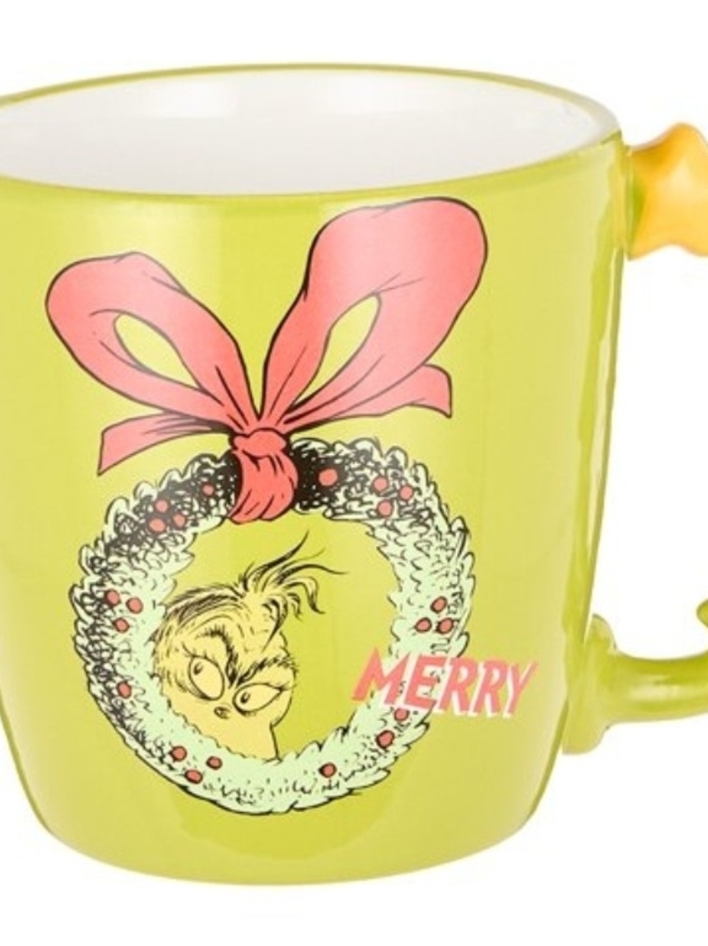 Merry Grinch Green Holiday Mug